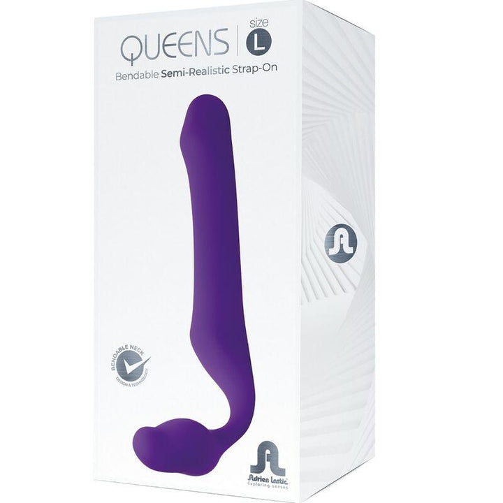 ADRIEN LASTIC - QUEENS STRAP-ON FLEXIBEL VIOLETT GRÖSSE L - INTIM SPACE Online Sexshop