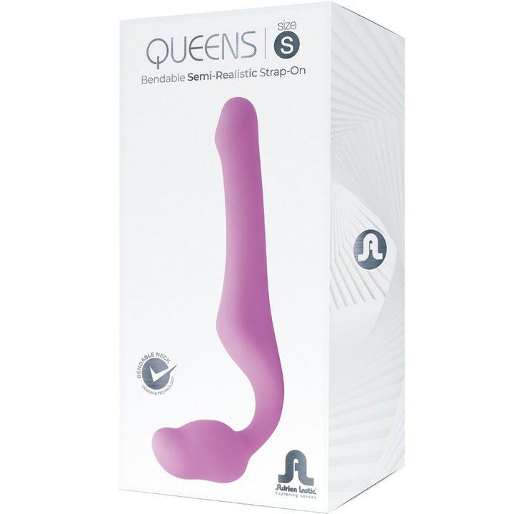 ADRIEN LASTIC - QUEENS STRAP-ON FLEXIBEL ROSA GRÖSSE S - INTIM SPACE Online Sexshop