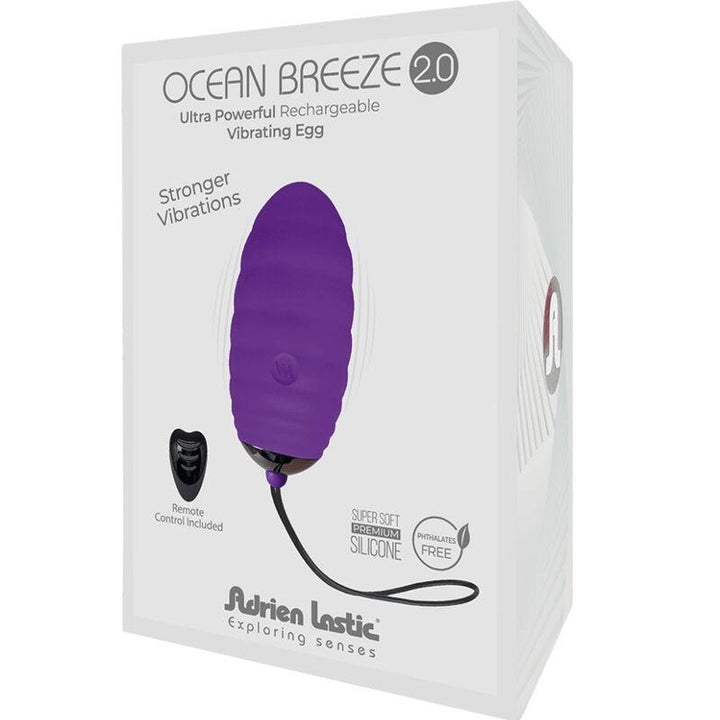 ADRIEN LASTIC - OCEAN BREEZE 2.0 WIEDERAUFLADBARES VIBRATIONSEI MIT FERNBEDIENUNG VIOLETT - INTIM SPACE Online Sexshop