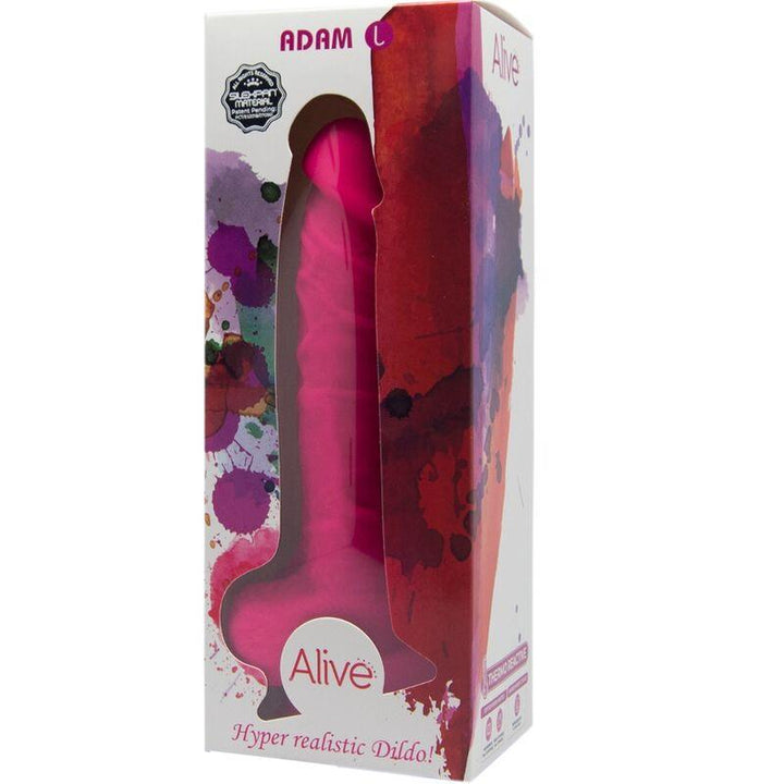 ALIVE - ADAM - REALISTISCHER PENIS FUCHSIA 19 CM - INTIM SPACE Online Sexshop