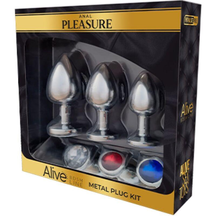 ALIVE - ANAL PLEASURE KIT - PLUG METALL - INTIM SPACE Online Sexshop