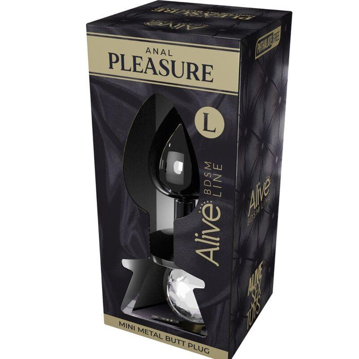 ALIVE - ANAL PLEASURE MINI PLUG METALL WEISS GRÖSSE L - INTIM SPACE Online Sexshop