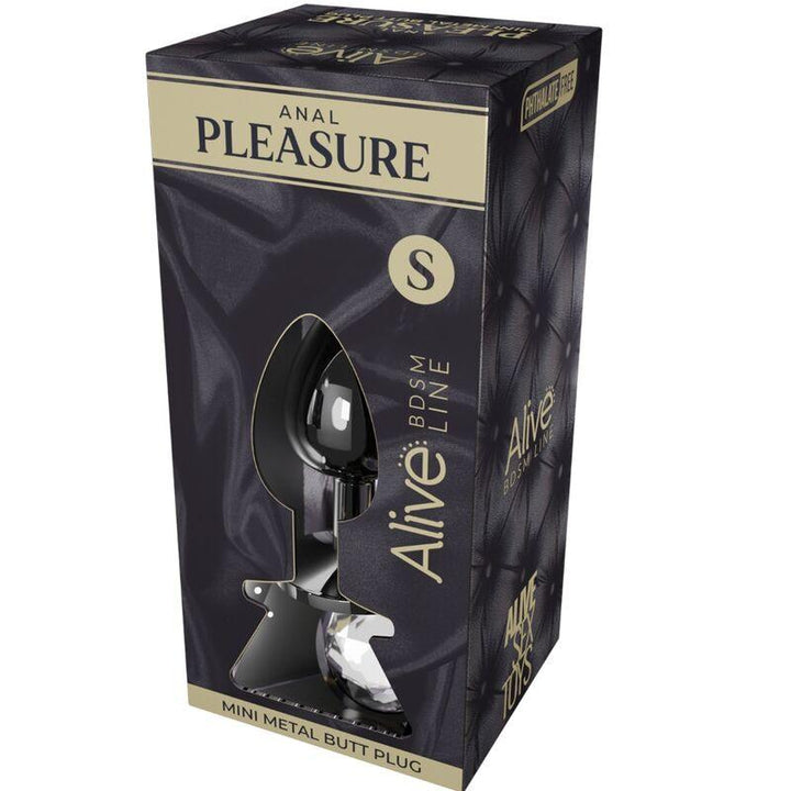 ALIVE - ANAL PLEASURE MINI PLUG METALL WEISS GRÖSSE S - INTIM SPACE Online Sexshop