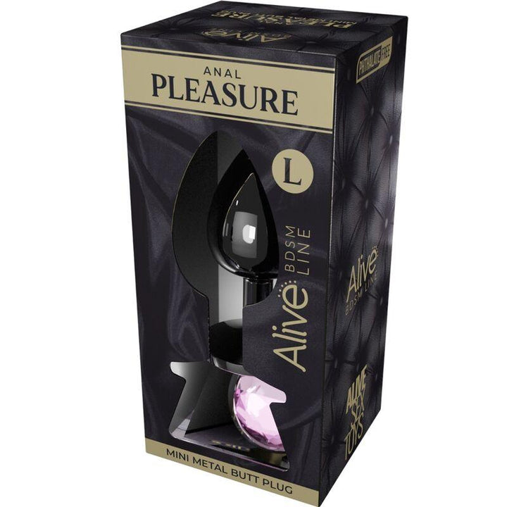 ALIVE - ANAL PLEASURE MINI PLUG METALL ROSA GRÖSSE L - INTIM SPACE Online Sexshop