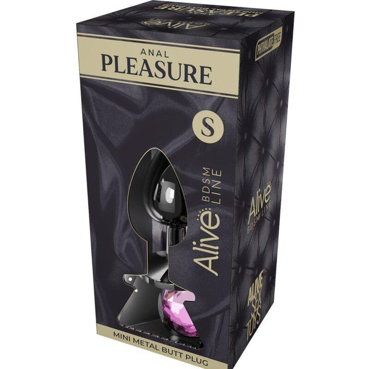 ALIVE - ANAL PLEASURE MINI PLUG METALL ROSA GRÖSSE S - INTIM SPACE Online Sexshop