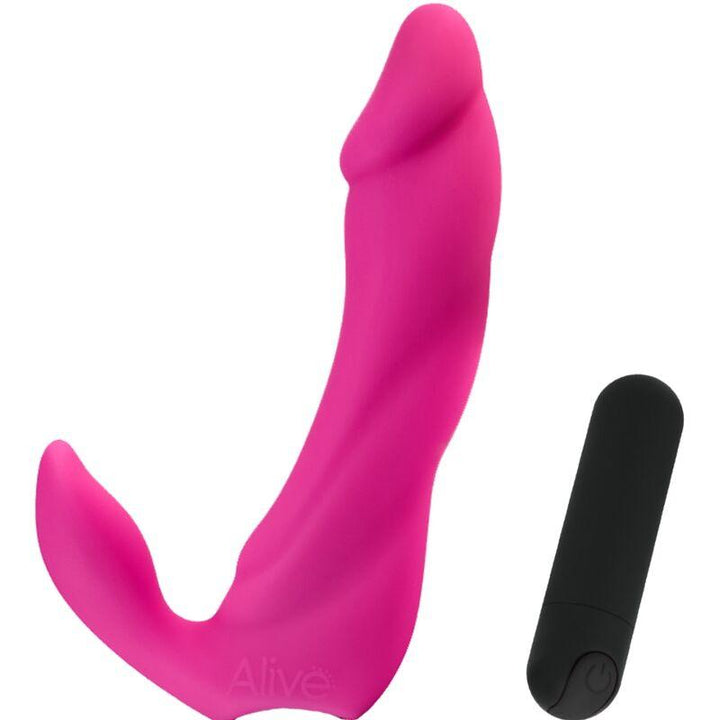 ALIVE - BIFUN PRO VIBRATOR DILDO ROSA 14,9 CM - INTIM SPACE Online Sexshop