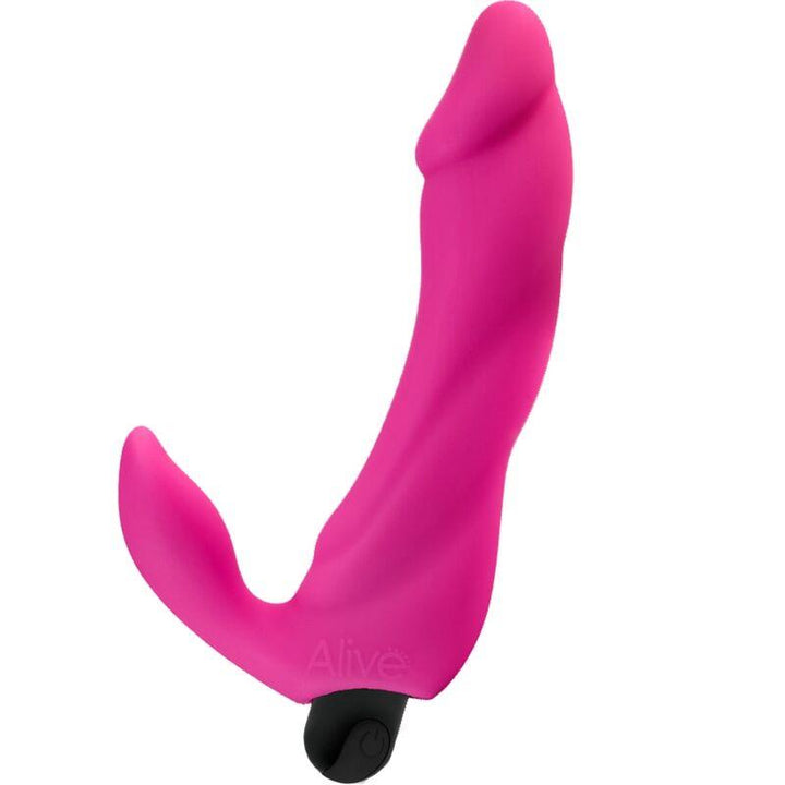 ALIVE - BIFUN PRO VIBRATOR DILDO ROSA 14,9 CM - INTIM SPACE Online Sexshop