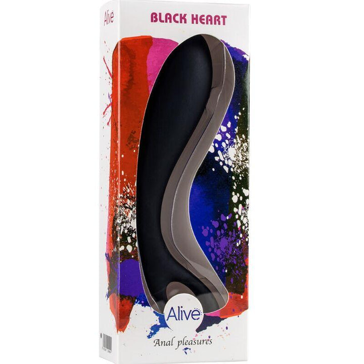 ALIVE - BLACK HEART ANAL MASSAGER 15 CM - INTIM SPACE Online Sexshop