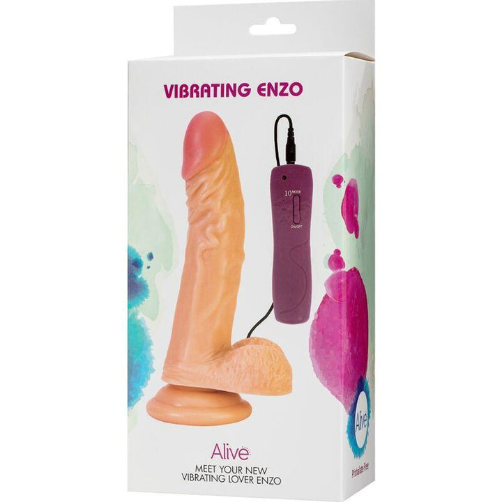 ALIVE - ENZO REALISTISCHER PENISVIBRATOR 21 CM - INTIM SPACE Online Sexshop