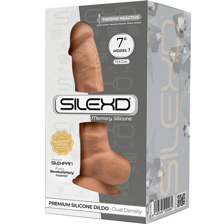 SILEXD - MODEL - REALISTISCHER PENIS PREMIUM SILEXPAN SILIKON KARAMELL 17.5 CM - INTIM SPACE Online Sexshop