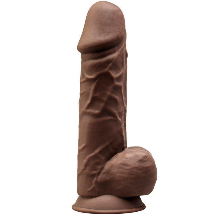 SILEXD - MODEL - REALISTISCHER PENIS PREMIUM SILEXPAN SILIKON BRAUN 21.5 CM - INTIM SPACE Online Sexshop