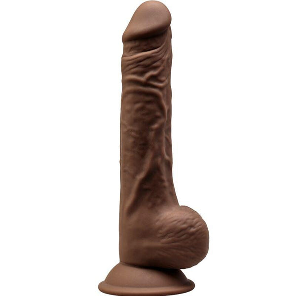 SILEXD - MODEL - REALISTISCHER PENIS PREMIUM SILEXPAN SILIKON BRAUN 24 CM - INTIM SPACE Online Sexshop