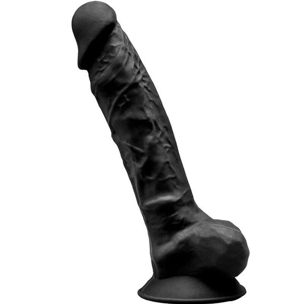 SILEXD - MODEL - REALISTISCHER PENIS PREMIUM SILEXPAN SILIKON SCHWARZ 20 CM - INTIM SPACE Online Sexshop