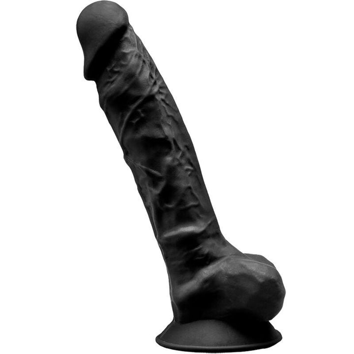 SILEXD - MODELL - REALISTISCHER PENIS PREMIUM SILEXPAN SILIKON SCHWARZ 23 CM - INTIM SPACE Online Sexshop