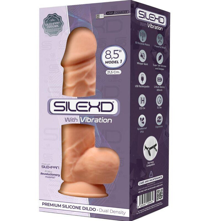 SILEXD - MODEL - REALISTISCHER PENISVIBRATOR SILIKON PREMIUM SILEXPAN 21.5 CM - INTIM SPACE Online Sexshop