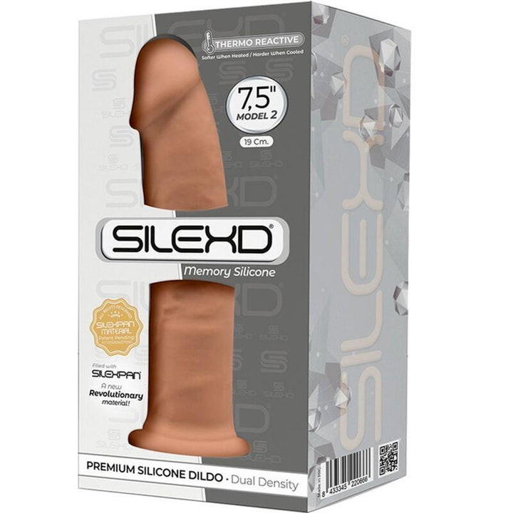 SILEXD - MODELL - REALISTISCHER PENIS PREMIUM SILEXPAN SILIKON KARAMELL 19 CM - INTIM SPACE Online Sexshop