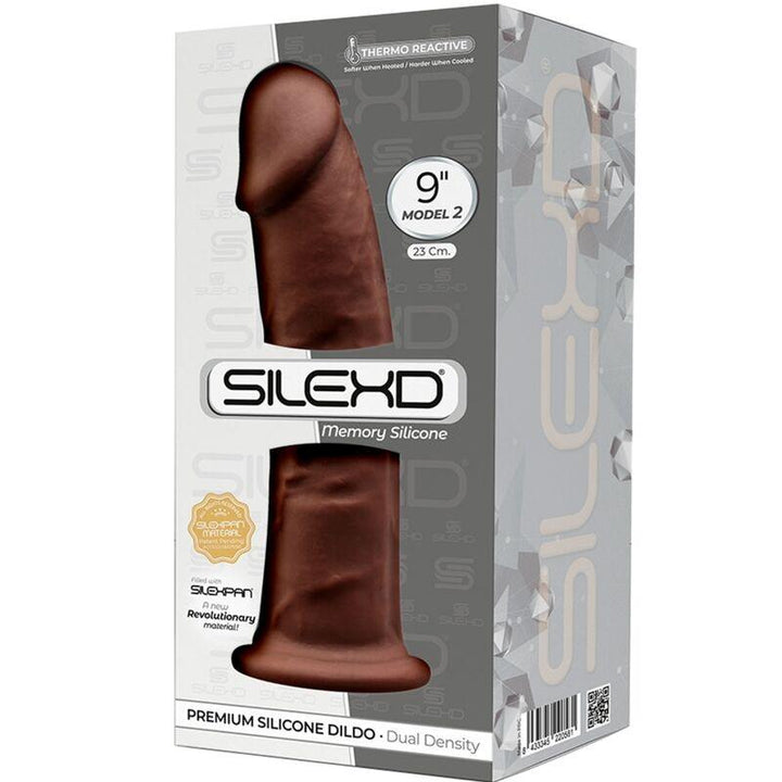 SILEXD - MODELL - REALISTISCHER PENIS PREMIUM SILEXPAN SILIKON BRAUN 23 CM - INTIM SPACE Online Sexshop