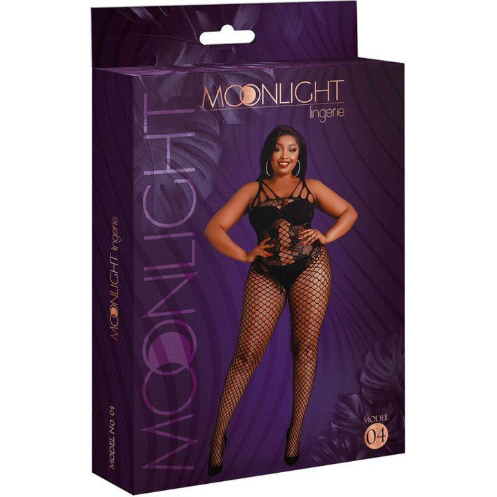 MOONLIGHT - MODEL - BODYSTOCKING SCHWARZ PLUS GRÖSSE - INTIM SPACE Online Sexshop