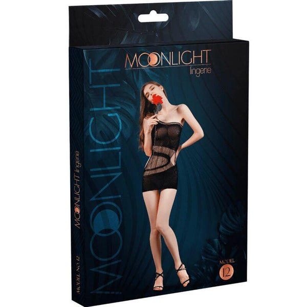 MOONLIGHT - MODELL 12 KLEID SCHWARZ EINE GRÖSSE - INTIM SPACE Online Sexshop