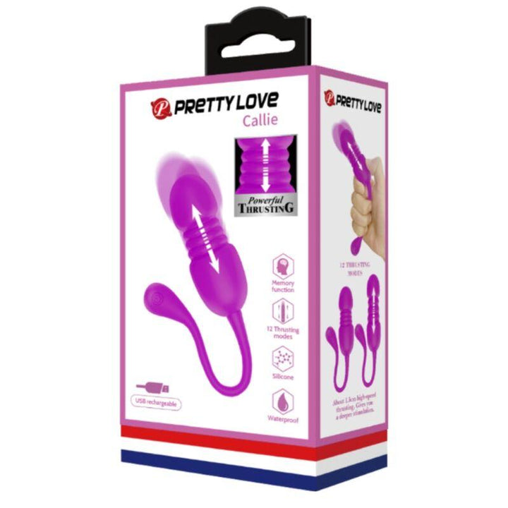 PRETTY LOVE - CALLIE PURPLE WIEDERAUFLADBARES VIBRATIONS-EI - INTIM SPACE Online Sexshop