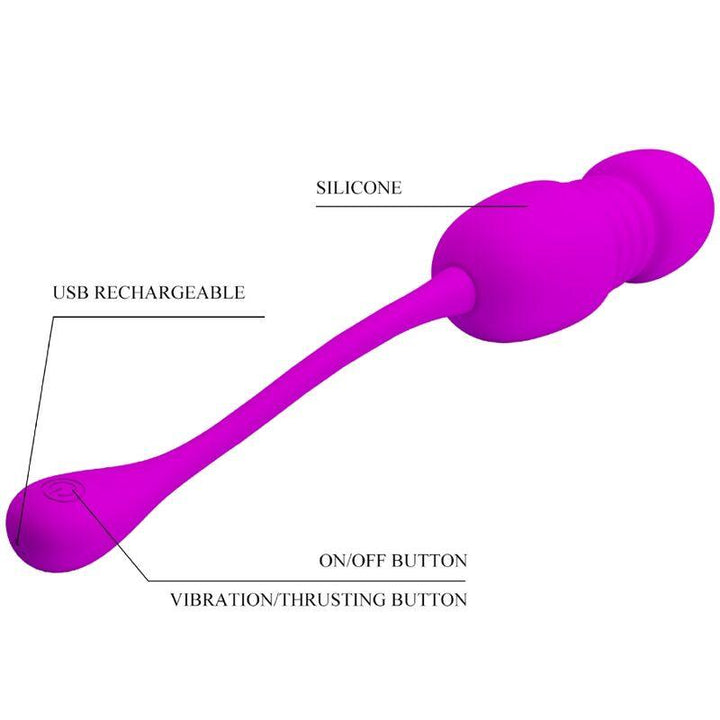 PRETTY LOVE - CALLIE PURPLE WIEDERAUFLADBARES VIBRATIONS-EI - INTIM SPACE Online Sexshop