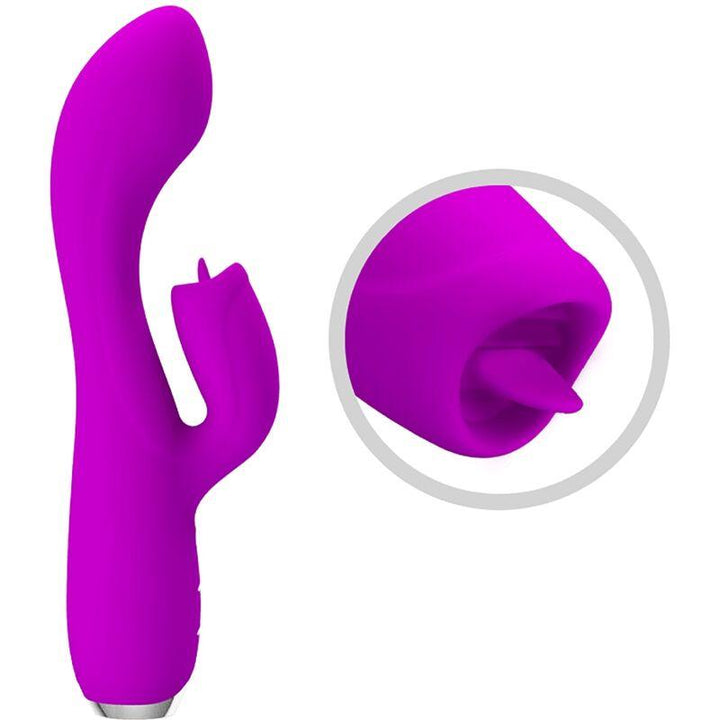 PRETTY LOVE - GLORIA WIEDERAUFLADBARER KANINCHENVIBRATOR, WASSERDICHT, LILA - INTIM SPACE Online Sexshop