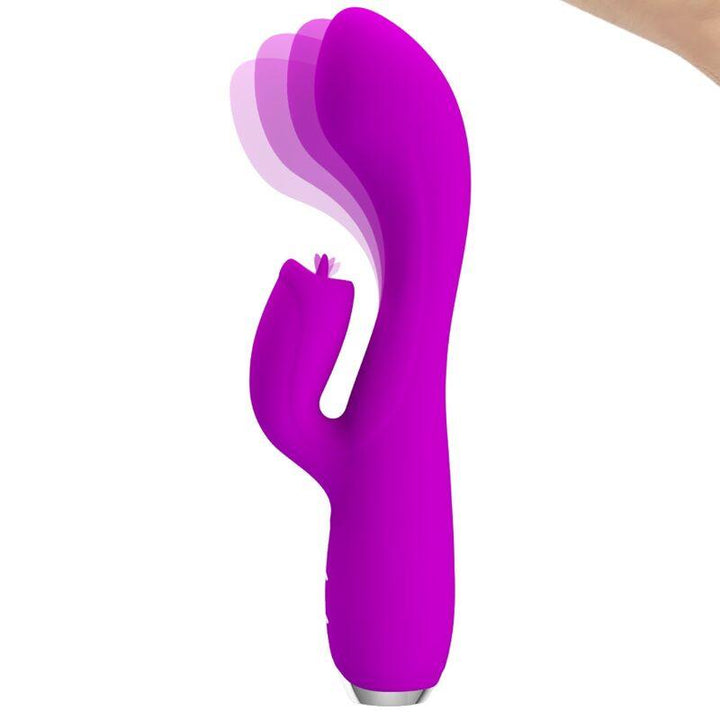 PRETTY LOVE - GLORIA WIEDERAUFLADBARER KANINCHENVIBRATOR, WASSERDICHT, LILA - INTIM SPACE Online Sexshop