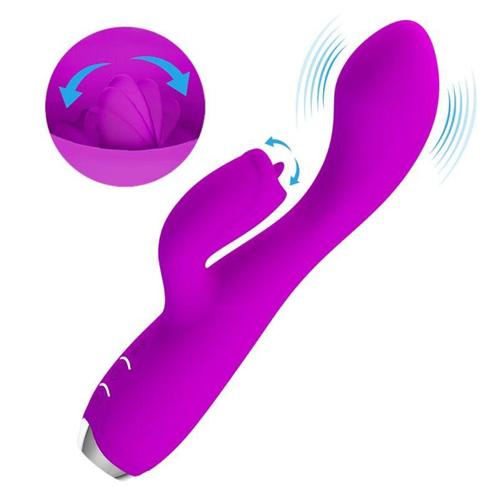 PRETTY LOVE - GLORIA WIEDERAUFLADBARER KANINCHENVIBRATOR, WASSERDICHT, LILA - INTIM SPACE Online Sexshop