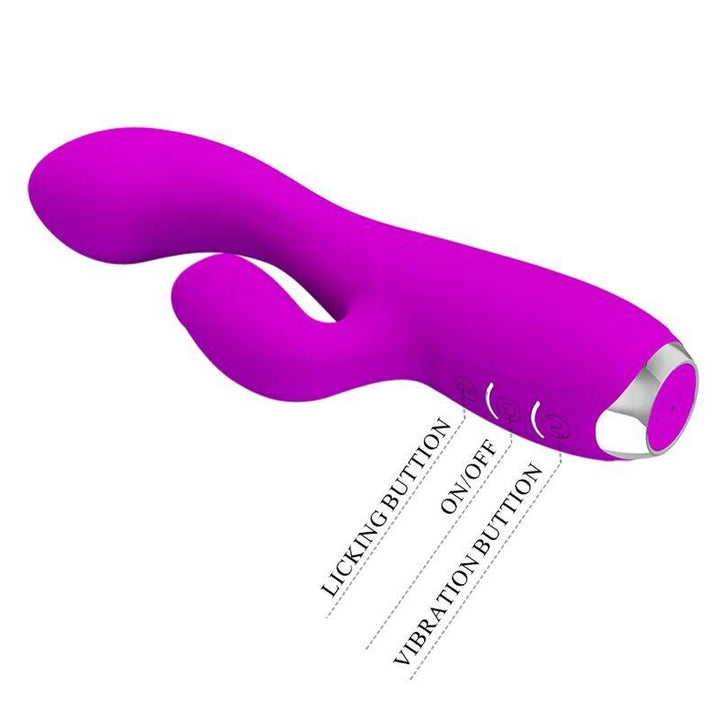 PRETTY LOVE - GLORIA WIEDERAUFLADBARER KANINCHENVIBRATOR, WASSERDICHT, LILA - INTIM SPACE Online Sexshop