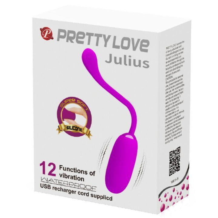 PRETTY LOVE - JULIUS WASSERDICHTES, WIEDERAUFLADBARES VIBRATIONSEI LILA - INTIM SPACE Online Sexshop