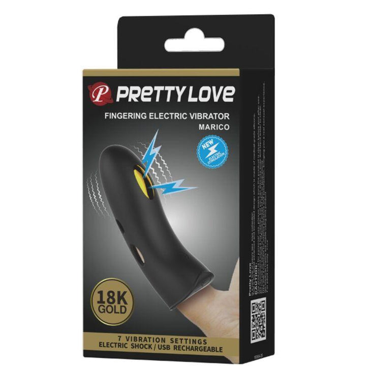 PRETTY LOVE - MARICO SCHWARZE ELEKTROSTIMULATOR-FINGERHÜLLE - INTIM SPACE Online Sexshop