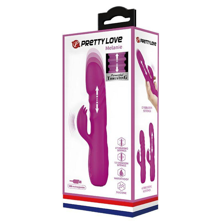 PRETTY LOVE - MELANIE PURPLE WIEDERAUFLADBARER KANINCHENVIBRATOR - INTIM SPACE Online Sexshop