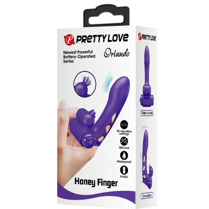 PRETTY LOVE - ORLANDO PURPLE VIBRATOR FINGERHÜLLE - INTIM SPACE Online Sexshop