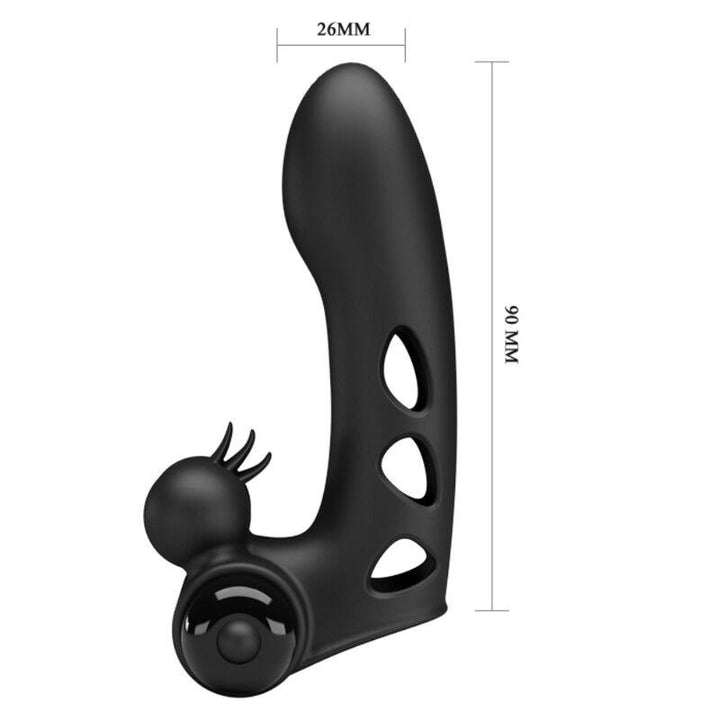 PRETTY LOVE - ORLANDO SCHWARZE VIBRATOR-FINGERHÜLLE - INTIM SPACE Online Sexshop