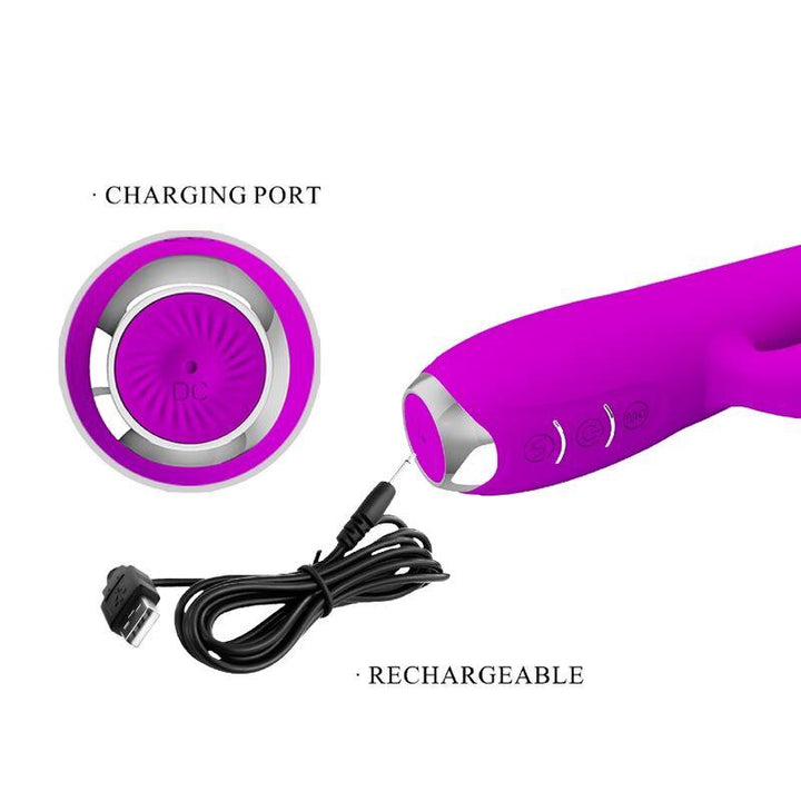 PRETTY LOVE - REGINA WIEDERAUFLADBARER VIBRATOR-SAUGER LILA - INTIM SPACE Online Sexshop