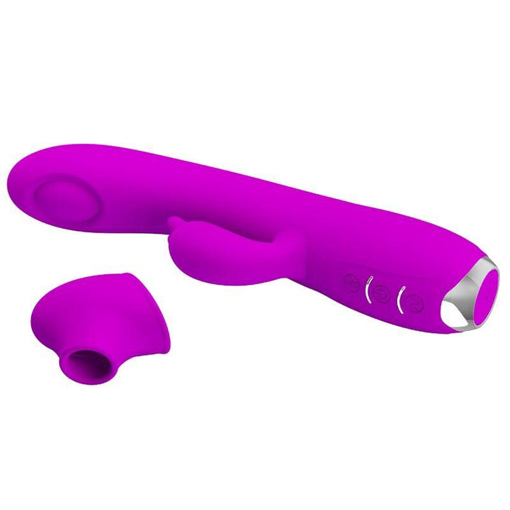 PRETTY LOVE - REGINA WIEDERAUFLADBARER VIBRATOR-SAUGER LILA - INTIM SPACE Online Sexshop