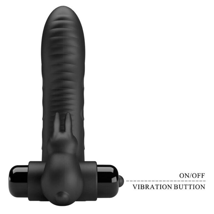 PRETTY LOVE - VANCE BLACK RABBIT VIBRATOR FINGERABDECKUNG - INTIM SPACE Online Sexshop