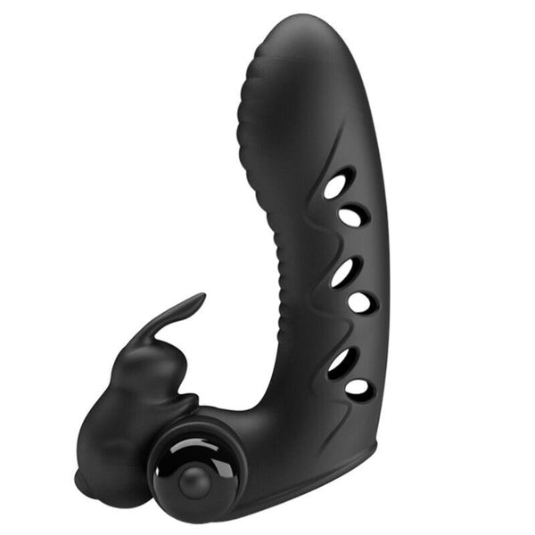 PRETTY LOVE - VANCE BLACK RABBIT VIBRATOR FINGERABDECKUNG - INTIM SPACE Online Sexshop