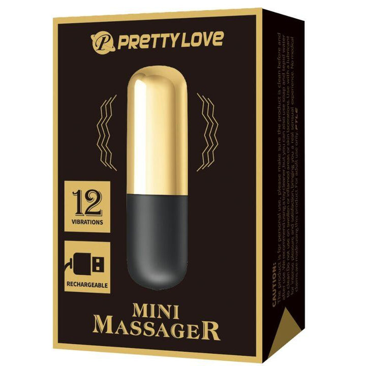 PRETTY LOVE - GOLDENER WIEDERAUFLADBARER KUGELVIBRATOR - INTIM SPACE Online Sexshop