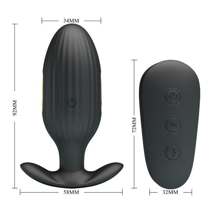 PRETTY LOVE - KELLY PLUG ANAL WIEDERAUFLADBARER VIBRATOR SCHWARZ - INTIM SPACE Online Sexshop