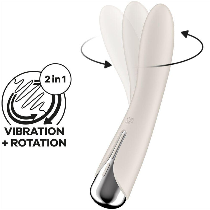 SATISFYER - SPINNING VIBE - G-SPOT BEIGE ROTATOR VIBRATOR - INTIM SPACE Online Sexshop