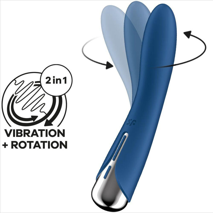 SATISFYER - SPINNING VIBE - G-SPOT BLAUER ROTATOR VIBRATOR - INTIM SPACE Online Sexshop