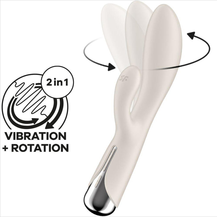 SATISFYER - SPINNING RABBIT - KLITORIS UND G-SPOT STIMULATION BEIGE - INTIM SPACE Online Sexshop