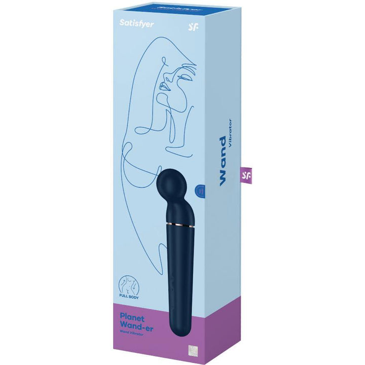 SATISFYER - PLANET WAND-ER VIBRATOR MASSAGER BLAU - INTIM SPACE Online Sexshop