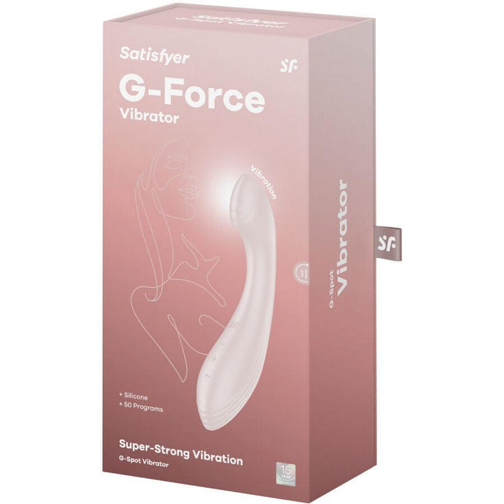 SATISFYER - G-FORCE VIBRATOR STIMULATOR G-SPOT BEIGE - INTIM SPACE Online Sexshop