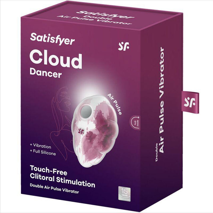 SATISFYER - CLOUD DANCER RED VIBRATOR AIR PULSE - INTIM SPACE Online Sexshop