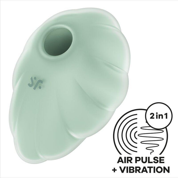 SATISFYER - CLOUD DANCER GREEN AIR PULSE VIBRATOR - INTIM SPACE Online Sexshop