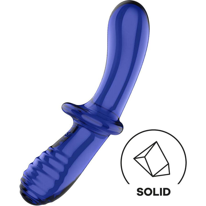 SATISFYER - DOPPEL KRISTALL DILDO BLAU - INTIM SPACE Online Sexshop