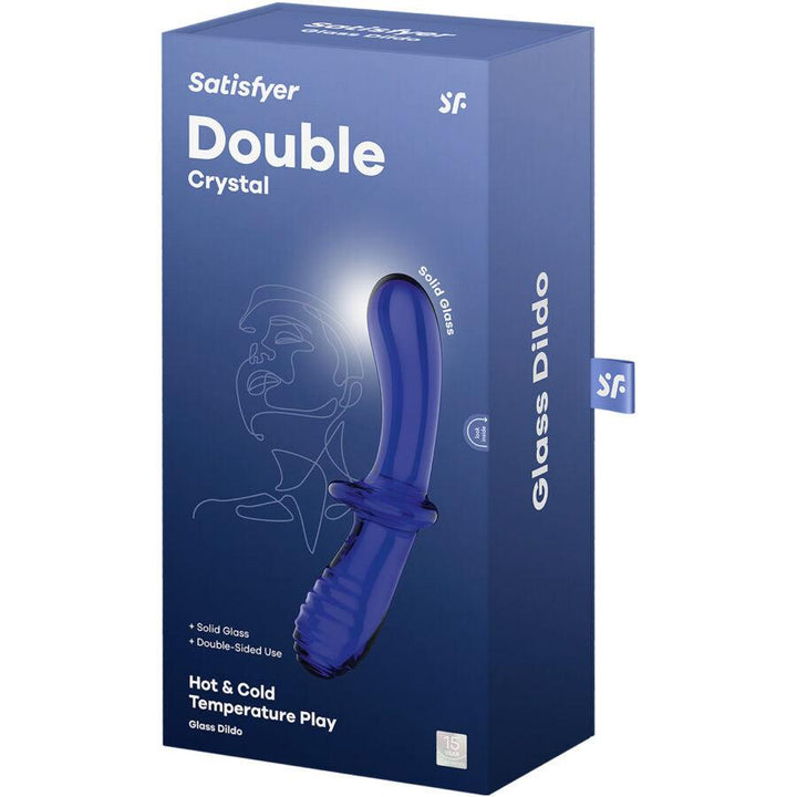 SATISFYER - DOPPEL KRISTALL DILDO BLAU - INTIM SPACE Online Sexshop