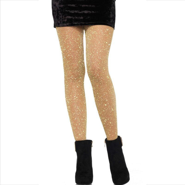 LEG AVENUE - TRANSPARENTE STRUMPFHOSE GOLDEN - INTIM SPACE Online Sexshop